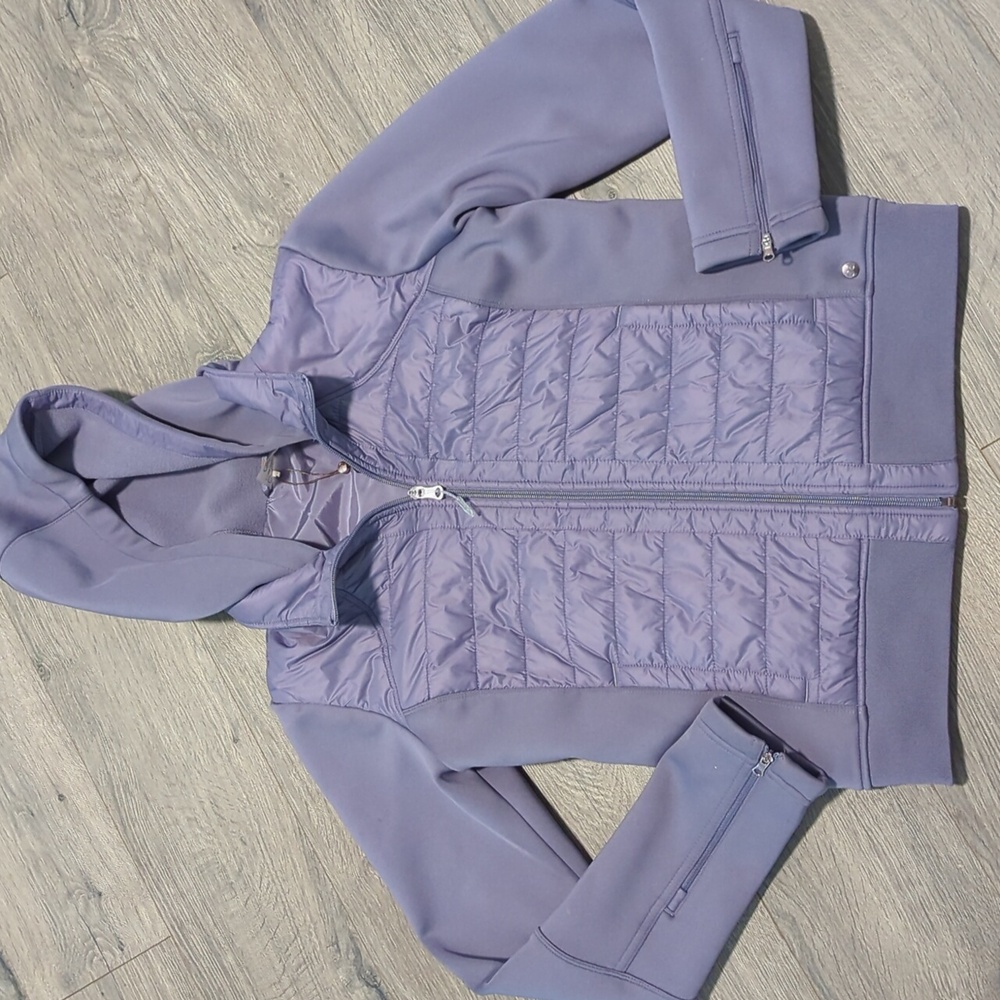 Calia Carrie Underwood Moto Hybrid Bomber Athletic Zip Up Jacket